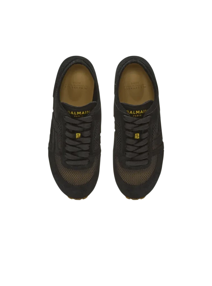 Racer 45 Sneakers aus Kalbsleder, Wildleder und Nylon Racer 45 Sneakers aus Kalbsleder, Wildleder und Nylon