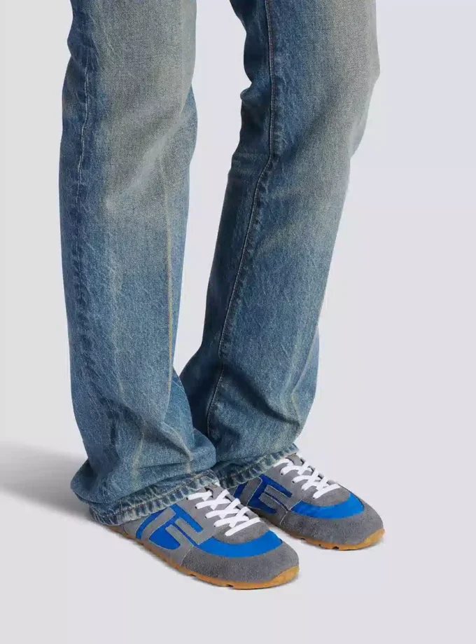 Racer 45 Sneakers aus Wildleder und Nylon