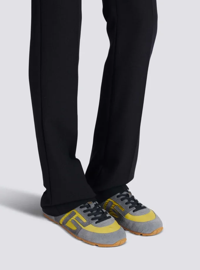 Racer 45 Sneakers aus Wildleder und Nylon