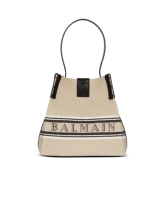 Release Beuteltasche aus Canvas und Kalbsleder
