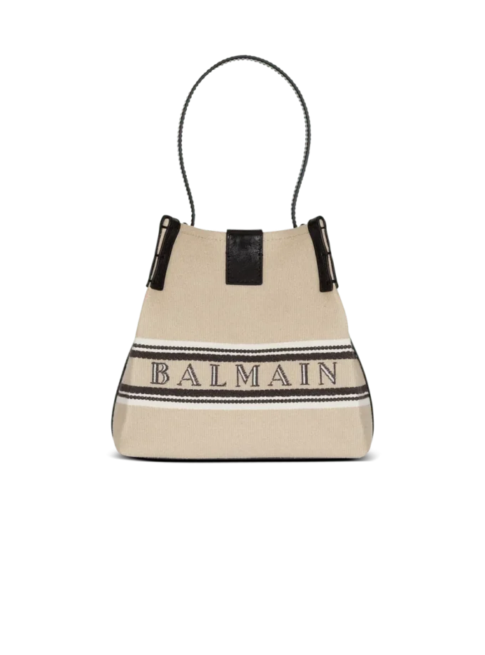Release Beuteltasche aus Canvas und Kalbsleder Release Beuteltasche aus Canvas und Kalbsleder