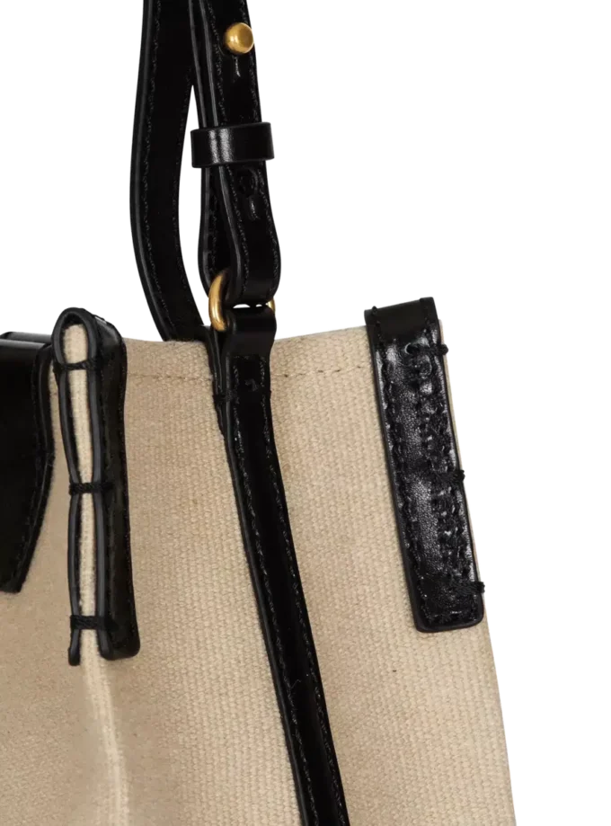 Release Beuteltasche aus Canvas und Kalbsleder Release Beuteltasche aus Canvas und Kalbsleder