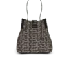 Release Beuteltasche aus Jacquard und Kalbsleder Release Beuteltasche aus Jacquard und Kalbsleder