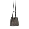 Release Beuteltasche aus Jacquard und Kalbsleder Release Beuteltasche aus Jacquard und Kalbsleder