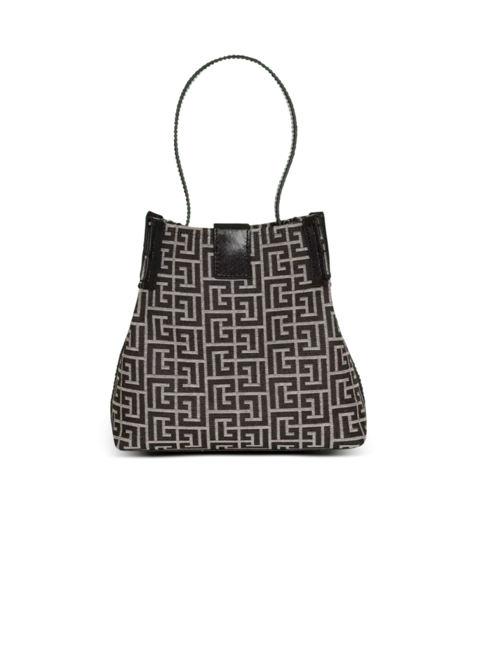 Release Beuteltasche aus Jacquard und Kalbsleder Release Beuteltasche aus Jacquard und Kalbsleder