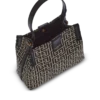 Release Beuteltasche aus Jacquard und Kalbsleder Release Beuteltasche aus Jacquard und Kalbsleder