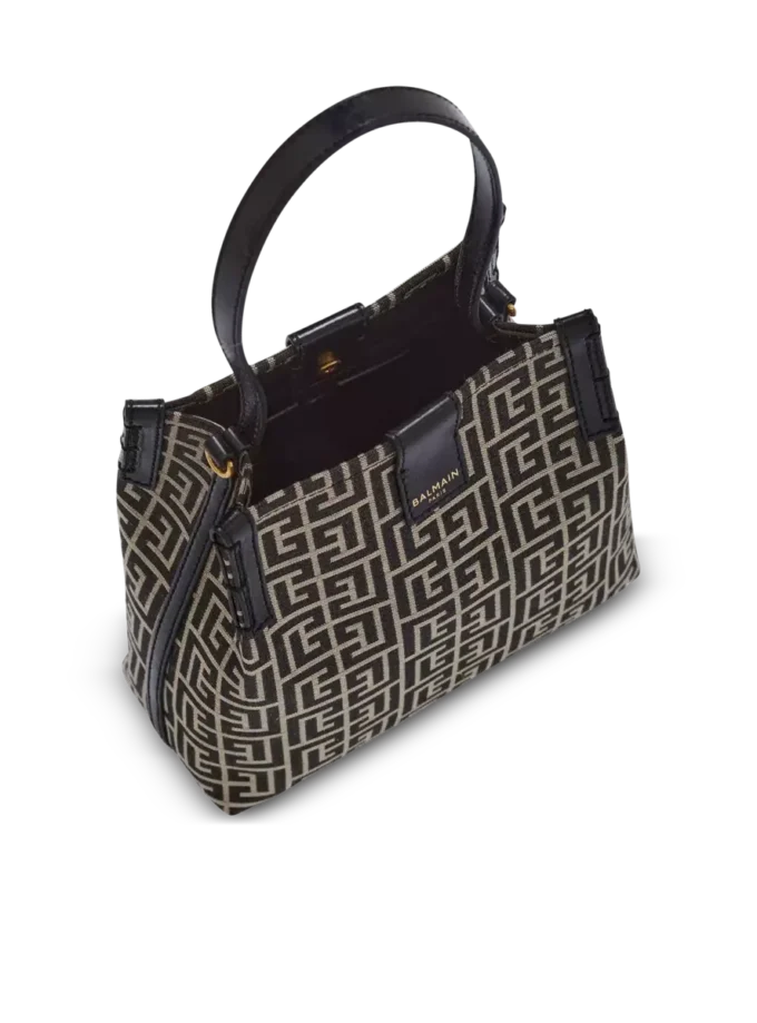 Release Beuteltasche aus Jacquard und Kalbsleder Release Beuteltasche aus Jacquard und Kalbsleder
