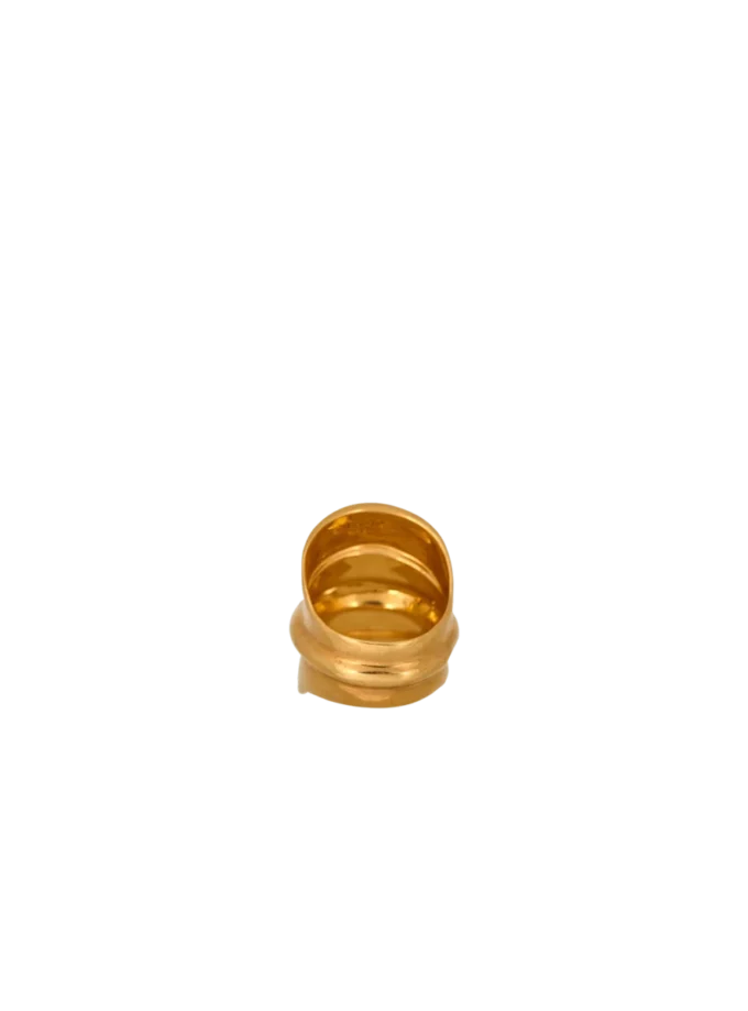 Ring aus Messing mit Bambus-Effekt