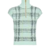 Ärmelloses Oberteil aus kariertem Tweed Ärmelloses Oberteil aus kariertem Tweed