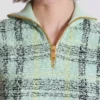 Ärmelloses Oberteil aus kariertem Tweed Ärmelloses Oberteil aus kariertem Tweed
