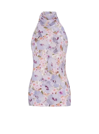 Ärmelloses Oberteil mit Poppy Flower-Print