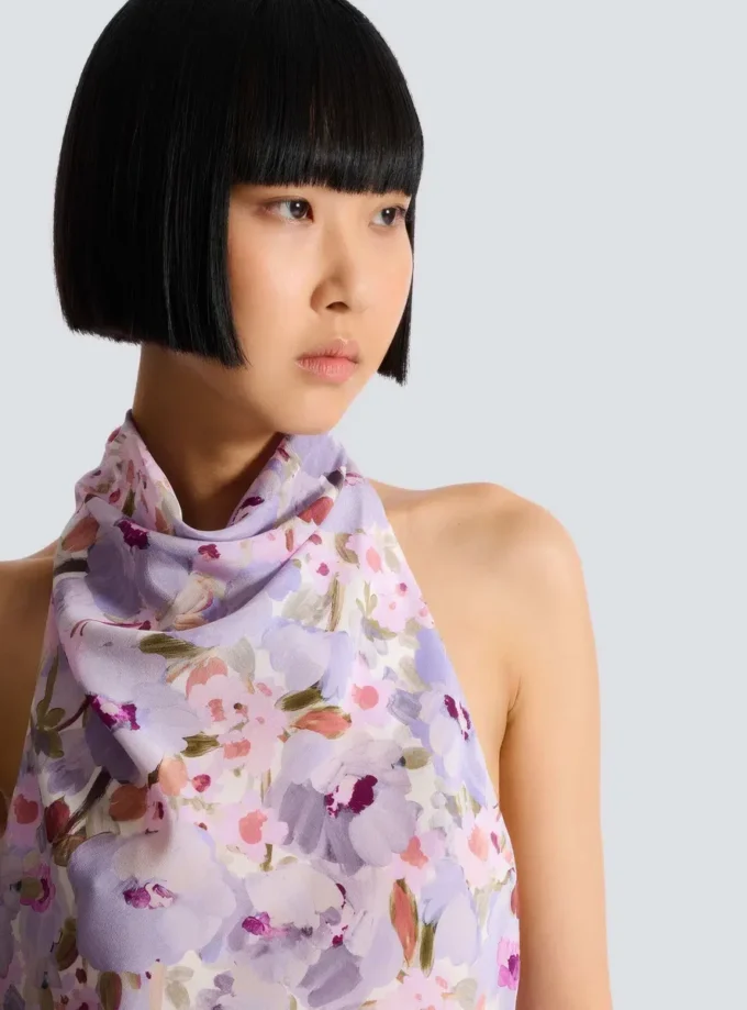 Ärmelloses Oberteil mit Poppy Flower-Print Ärmelloses Oberteil mit Poppy Flower-Print