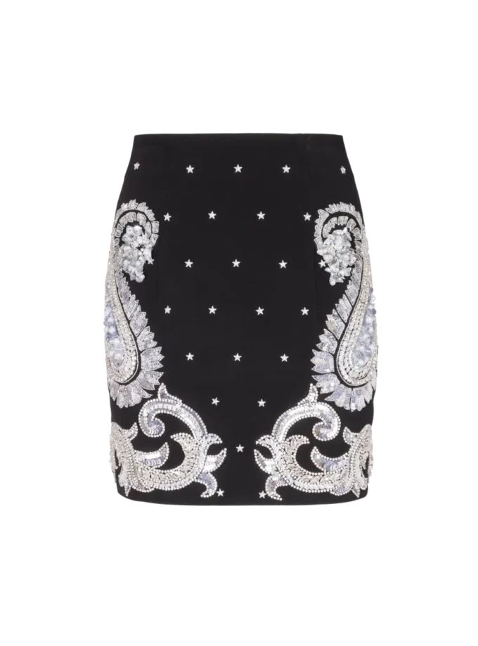Rock mit Paisley- und Sternenstickerei Rock mit Paisley- und Sternenstickerei