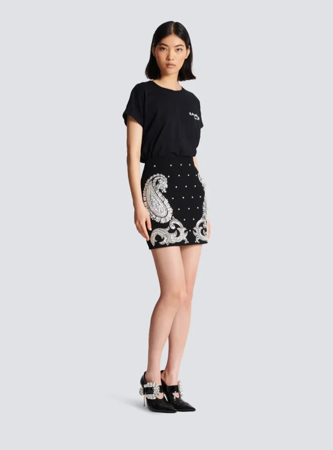 Rock mit Paisley- und Sternenstickerei Rock mit Paisley- und Sternenstickerei