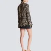 Rüschenbluse mit Leopardenmuster Rüschenbluse mit Leopardenmuster