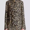 Rüschenbluse mit Leopardenmuster Rüschenbluse mit Leopardenmuster