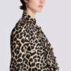 Rüschenbluse mit Leopardenmuster Rüschenbluse mit Leopardenmuster