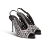Sandalen aus Wildleder mit Fransen und Strasssteinen