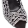Sandalen aus Wildleder mit Fransen und Strasssteinen
