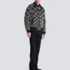 Satin-Bomberjacke mit Kristallstickerei Satin-Bomberjacke mit Kristallstickerei