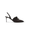 Satin-Slingbacks mit Piercing