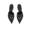 Satin-Slingbacks mit Piercing