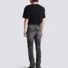 Schmal geschnittene Bikerhose aus Denim Schmal geschnittene Bikerhose aus Denim