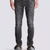 Schmal geschnittene Bikerhose aus Denim Schmal geschnittene Bikerhose aus Denim