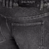 Schmal geschnittene Bikerhose aus Denim Schmal geschnittene Bikerhose aus Denim