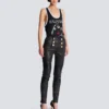 Schmal geschnittene Bikerhose aus Lammleder Schmal geschnittene Bikerhose aus Lammleder