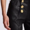 Schmal geschnittene Bikerhose aus Lammleder Schmal geschnittene Bikerhose aus Lammleder