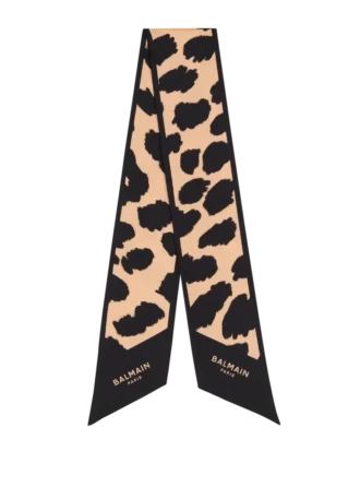 Seidenbandana mit Leopardenmuster