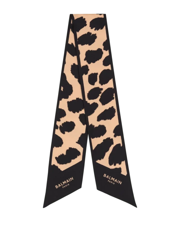 Seidenbandana mit Leopardenmuster