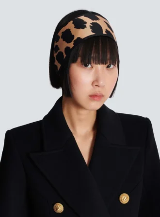 Seidenbandana mit Leopardenmuster