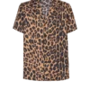 Seidenpyjamahemd mit Leopardenmuster Seidenpyjamahemd mit Leopardenmuster