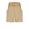 Shorts aus Baumwollgabardine mit Gürtel Shorts aus Baumwollgabardine mit Gürtel