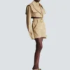 Shorts aus Baumwollgabardine mit Gürtel Shorts aus Baumwollgabardine mit Gürtel