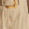 Shorts aus Baumwollgabardine mit Gürtel Shorts aus Baumwollgabardine mit Gürtel
