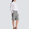 Shorts mit Abnähern und Prince-of-Wales-Karomuster Shorts mit Abnähern und Prince-of-Wales-Karomuster