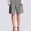 Shorts mit Abnähern und Prince-of-Wales-Karomuster Shorts mit Abnähern und Prince-of-Wales-Karomuster
