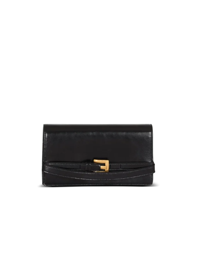 Shuffle-Brieftasche aus Kalbsleder mit Kette Shuffle-Brieftasche aus Kalbsleder mit Kette