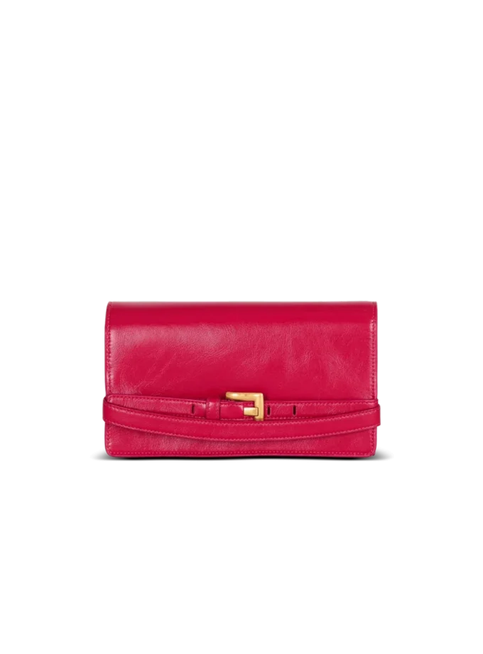 Shuffle-Brieftasche aus Kalbsleder mit Kette Shuffle-Brieftasche aus Kalbsleder mit Kette