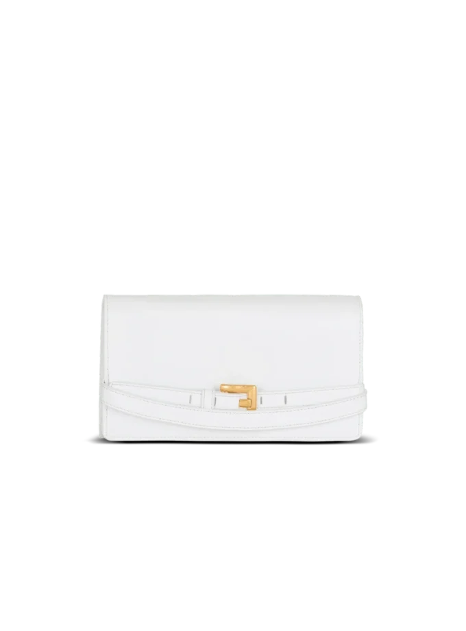 Shuffle-Brieftasche aus Kalbsleder mit Kette Shuffle-Brieftasche aus Kalbsleder mit Kette
