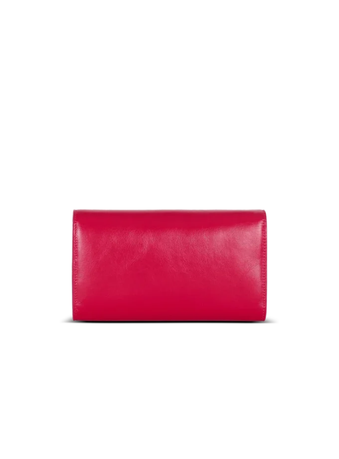 Shuffle-Brieftasche aus Kalbsleder mit Kette Shuffle-Brieftasche aus Kalbsleder mit Kette