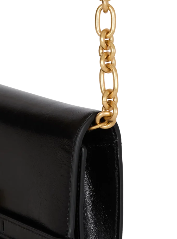 Shuffle-Brieftasche aus Kalbsleder mit Kette Shuffle-Brieftasche aus Kalbsleder mit Kette