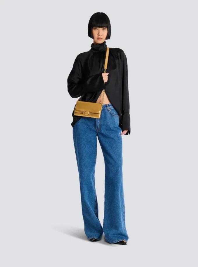Shuffle-Geldbörse aus Lamé-Leder Shuffle-Geldbörse aus Lamé-Leder