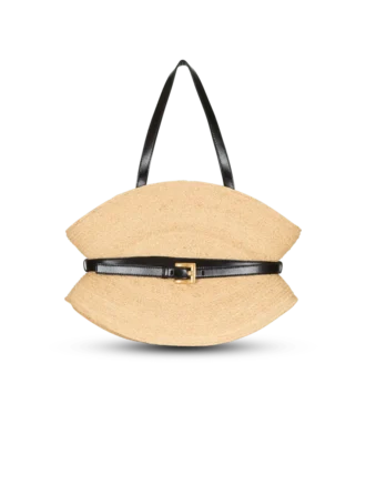 Shuffle Medium Tasche aus Raffia