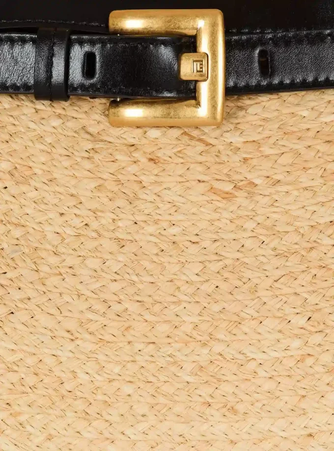 Shuffle Medium Tasche aus Raffia Shuffle Medium Tasche aus Raffia