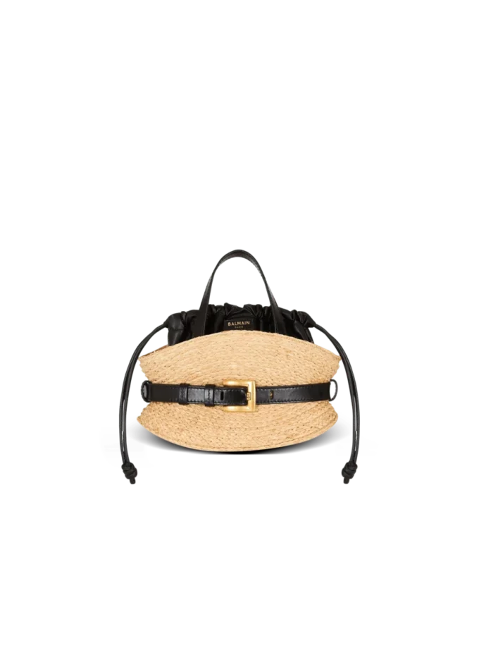 Shuffle Mini-Tasche aus Raffia Shuffle Mini-Tasche aus Raffia