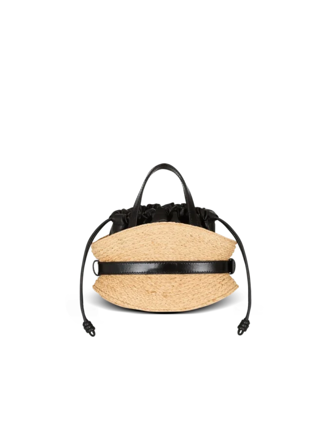 Shuffle Mini-Tasche aus Raffia Shuffle Mini-Tasche aus Raffia